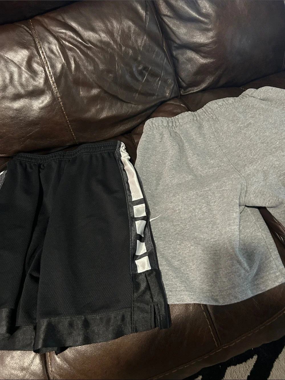 Nike Kids Gray & Black Athletic Shorts Duo